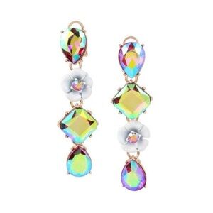 Betsey Johnson “Fruity Petals” earrings. Never worn, 2” long. For pierced ears.